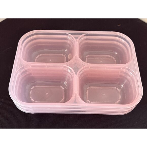 Ello  8piece Snap and Nesting snack divided food storage containers - Picture 1 of 4